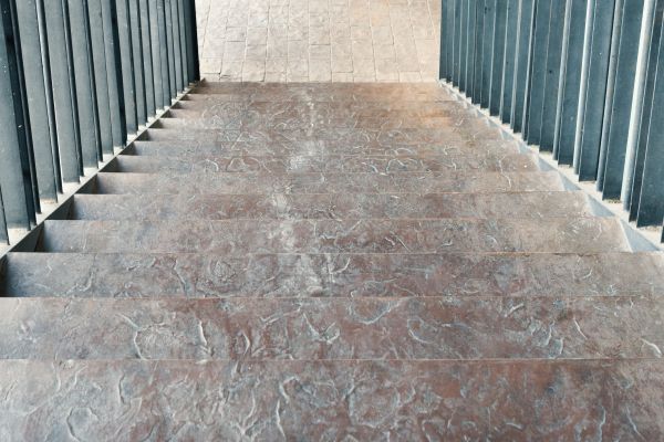 Concrete Stair Stamping in Owasso
