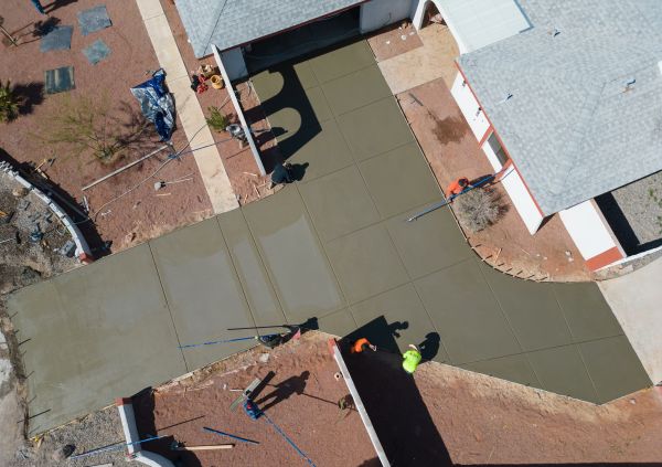 Concrete Driveway Finishing in Owasso